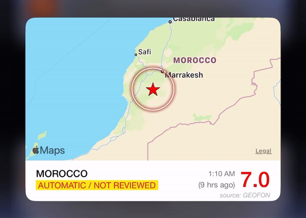 زلزال المغرب